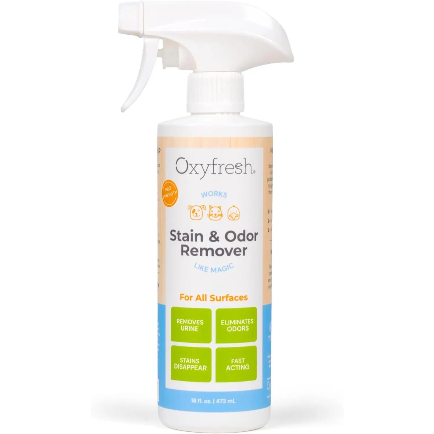 Pet Stain Remover Spray - Strong Carpet Cleaner, Advanced Liquid Deodorizer, Fast-Acting Dog-Cat Urine Eliminator for Home Use