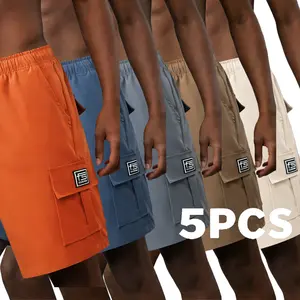 Men’s Cargo Shorts – Angled Cargo Pockets – Versatile Casual Wear – Durable Ripstop Fabric – Suitable for Gym, Hiking, and Jobsite Work – Everyday Wear – Multi-Color Plus Sizes – Men’s Cargo Shorts