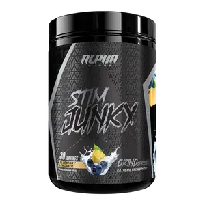 Alpha Supps Stim Junky - 30 Servings, High-Stim Pre-Workout Supplement for Intense Workouts
