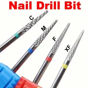 3/32" Quality Professional Tungsten Carbide Dead Skin Remover Nail Drill Bits Manicure Pedicure Safe Carbide Nail Cleaning Drill Bit For Callus Dead Skin Nail Art Tool