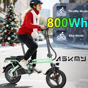 E14 48V 800Wh Peak Folding Electric Bike - 35-Mile Range | 14" Tubeless Tires, LED Display & Dual Disc Brakes - Lightweight 30KG - Perfect for Apartments  , Folds and fits in the trunk of a car e bikes| bicicletas eléctricas