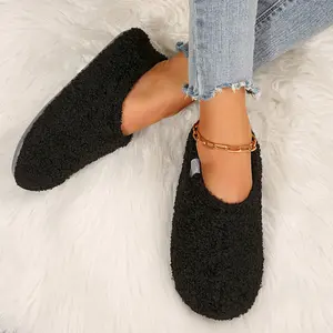 Women's Cozy Slippers With Memory Foam Closed Back House Shoes With Nonslip Rubber Sole For Indoor And Outdoor