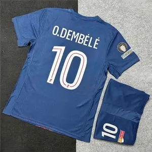Dembele #7 PSG Team Champions League 2025/26 A football kit with Embroidered logo and Sharp stitching Jersey, Breathable Quick Dry Short Sleeve Athletic Tops for Football Fans, Football Collectors & Streetwear Enthusiasts