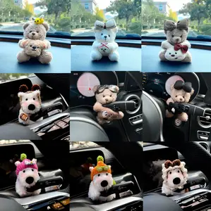 Cute Teddy Bear Design Car Interior Decoration, Car Center Console Decoration, Car Interior Ornament, Car Accessories for Women & Girls Car Decor