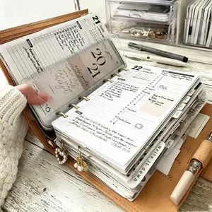 Customizable Bullet Journal System, Leather Cover, Replaceable Pages, Organize Life, Work, Habits, Comprehensive Management Tool