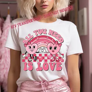 HTV TRANSFERS READY TO PRESS | All You Need Is Love | PRINTED HTV TRANSFERS READY TO PRESS