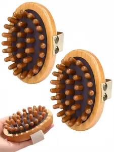 LMMAKE Wooden Massage Comb for Body Scalp & Meridians, Ergonomic Handle for Comfort, Portable Gua Sha Massager for Pain Relief & Hair Growth, Holistic Health Partner & Travel Friendly Gift