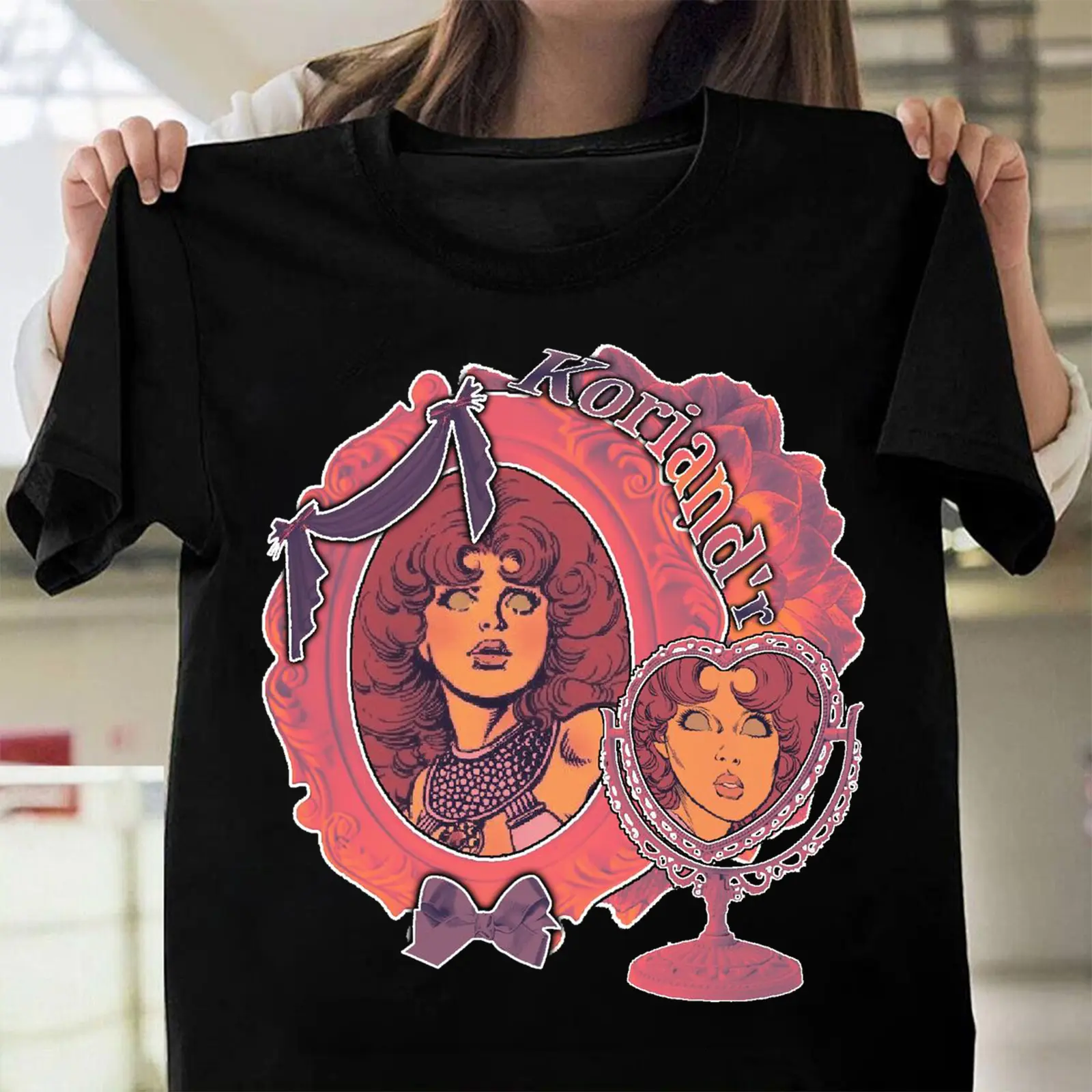 Princess Starfire Black T-Shirt – Cosmic Alien Princess Cartoon Inspired Graphic Tee, Unisex Casual Wear, Cute Fan Gift