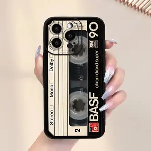 A Creative Anti-drop Phone Case with Vintage Tape Pattern, Suitable for iPhone 17 Air/16 Plus/15 Pro Max/14 Pro/13/12/11/XS Max/X Phone Case, Ideal Gift for Family, Friends, Lovers, Girlfriends on Holidays MS279