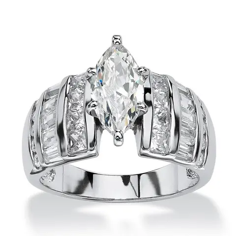 Classic Elegant Rhinestone Decorated, Fashion Jewelry for Party, Daily Clothing Decor, Trendy All-match & Exquisite Jewelry for Birthday Gift, Fashion Engagement Rings, Elegant Everyday Ring, Beautiful Rings