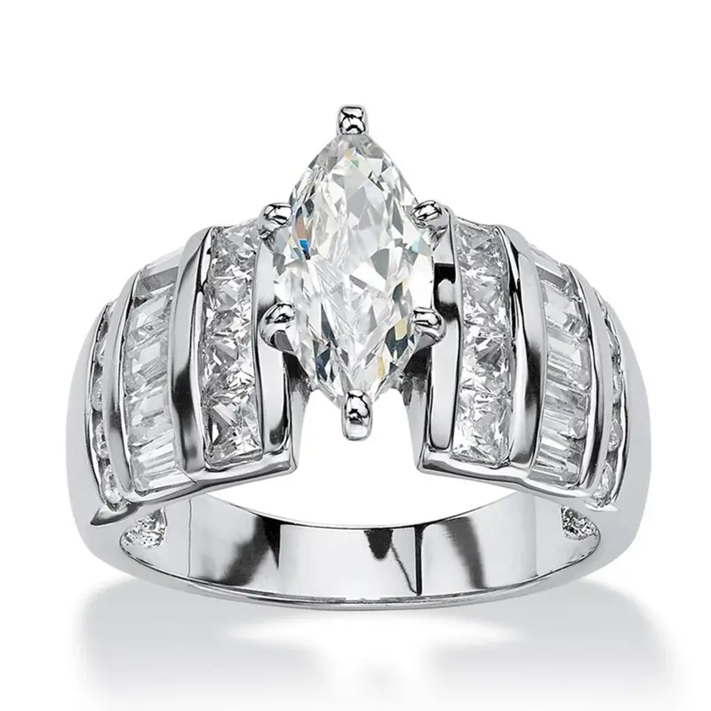 Classic Elegant Rhinestone Decorated, Fashion Jewelry for Party, Daily Clothing Decor, Trendy All-match & Exquisite Jewelry for Birthday Gift, Fashion Engagement Rings, Elegant Everyday Ring, Beautiful Rings