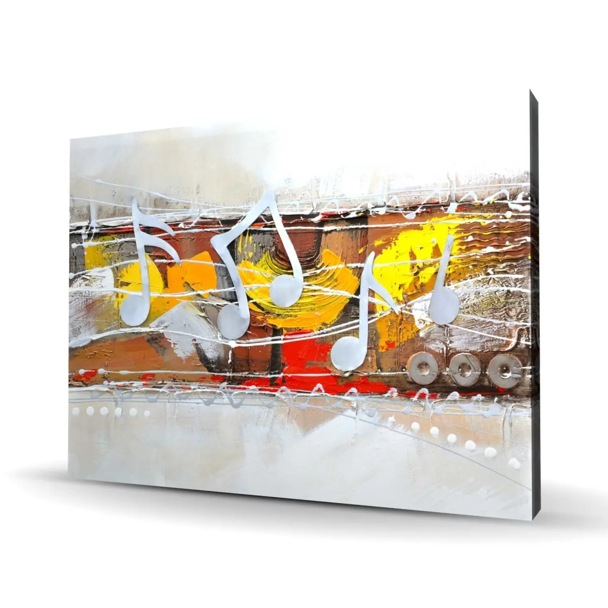 212 MAIN Harmony Series Artistic Modern Geometric Abstract Canvas Wall Art Print - 36x48 in., Soothing Colors Decor for Living Room Home Supplies