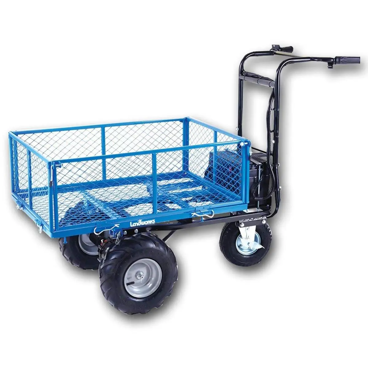 212 MAIN Super Duty Electric Utility Wagon - 48V DC 500W Rechargeable Lead-Acid Battery, 500-1000 lbs Load Capacity, Barrel Dump Hauling Wheelbarrow