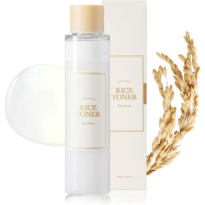 Rice Toner, 77.78% Rice Extract from Korea, Glow Essence with Niacinamide, Hydrating for Dry Skin, Vegan, Alcohol Free, Fragrance Free, Peta Approved, K Beauty Toner Moisture Skincare Skin Repair Comfort Hydrate Moisturizer Moisturizing Scent Scent Aroma