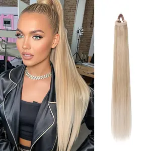 long straight fake pony ponytail extensions 28 Inch Long headband wig  Versatile Elastic Band wig organique hair for giftexotic wigs clip hairextensions hair Industry accessories hair extensions clip ins for black women part wig quick weave