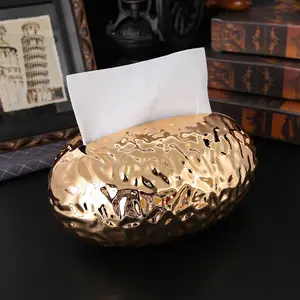 Creative Dinosaur Egg Design Paper Napkin Holder, Football Shape Tissue Box for Home Bathroom Kitchen Dining Table Storage Organizer Bathroom Organizer Supplies Bathroom Accessory Bathroom Decoration Accessories
