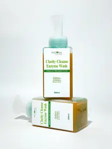 Natural Life Clarity Cleanse Enzyme Wash - 500ml Exfoliating Gel for Radiant Skin Repair & Facial Cleansing