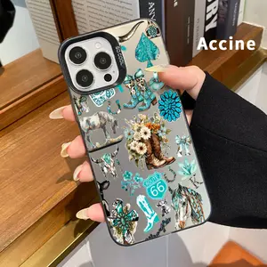 Case for iPhone 17 Pro Max 16 Plus 15 14 13 12 11 Air E Cowboy Cactus Caper IMD Polycarbon Shockproof Rugged Durable Mobile Phone Cover for Boy