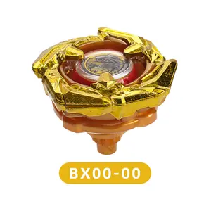 BX00-00 Attack Battle Top Golden Dragon Theme with Shimmering Shell Translucent Golden-Orange Shell with Multi-Blade Attack Structure 4.8CM Children's Competitive Battle Toy Durable