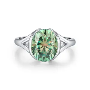 3 Carat Moissanite Ring for Women S925 Sterling Silver Luxury Solitaire Minimalist Design Statement Ring valentines Gift