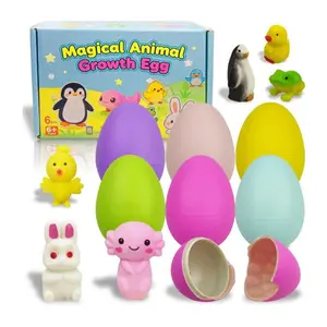 Axolotl Egg Hatching Toy – 6 Pack Animal Hatching Eggs, Easter Basket Stuffers for Kids, Boys & Girls, Birthday Party Favors, Easter Gifts & Fillers