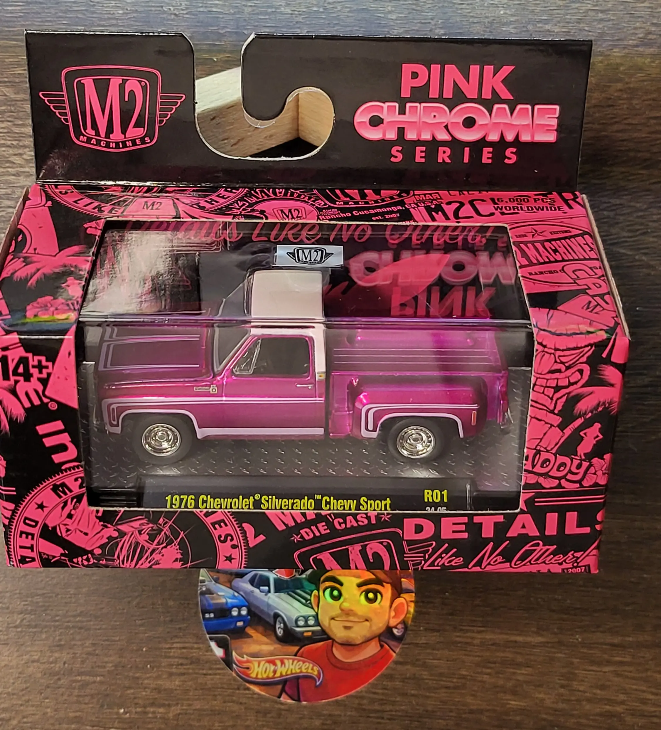 'CHASE' EXCLUSIVE M2  Pink Chrome Series 1976 Chevrolet Silverado Chevy Sport