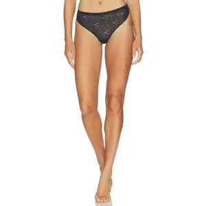 SPANX Supersmooth Day To Date Night Thong in Very Black