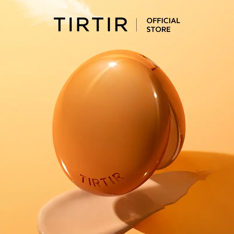 [Now in 30 Shades!] [TIRTIR Official] Mask Fit AI Filter Cushion Foundation- 18ml Natural Matte Finish Makeup for Long Lasting Coverage & Smooth Textu