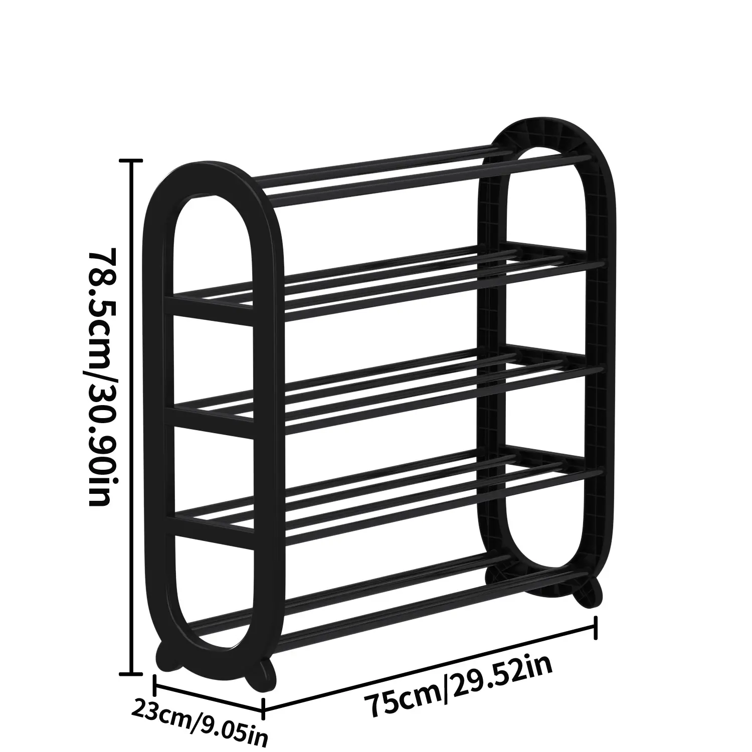 Black-5-layer 29.53in long 