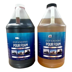 6 Lb. Density Expanding Pour , 2 Part Polyurethane Closed Cell Liquid  for , Dock Flotation, Carving, Soundproofing, Filling Voids, and Insulation (1 Gallon Kit)