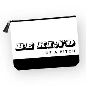 Funny Make Up Bag Women's Cosmetic Bag Makeup Organizer Pouch Durable Canvas Material Large Interior 9.1x6.7 Inches