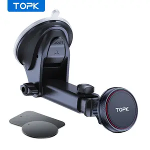 Magnetic Car Phone Mount for Summer, Durable Dashboard Windshield Car Phone Holder with Adjustable Telescopic Arm for Cell Phone, Car Cellphone Mount, Car Accessories, Smartphone Accessories, Universal Car Mount