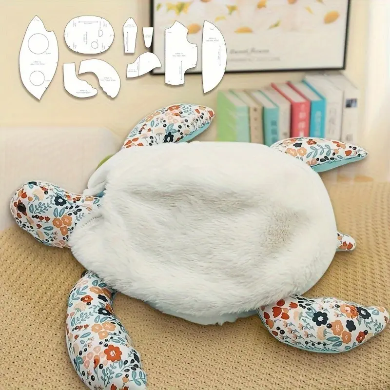 9PCS Turtle Making Acrylic Template DIY Doll Quilting Stencils Turtle Handmade Sewing Tool Templates Sewing Supplies Handcraft Decoration Birthday Festival Gifts