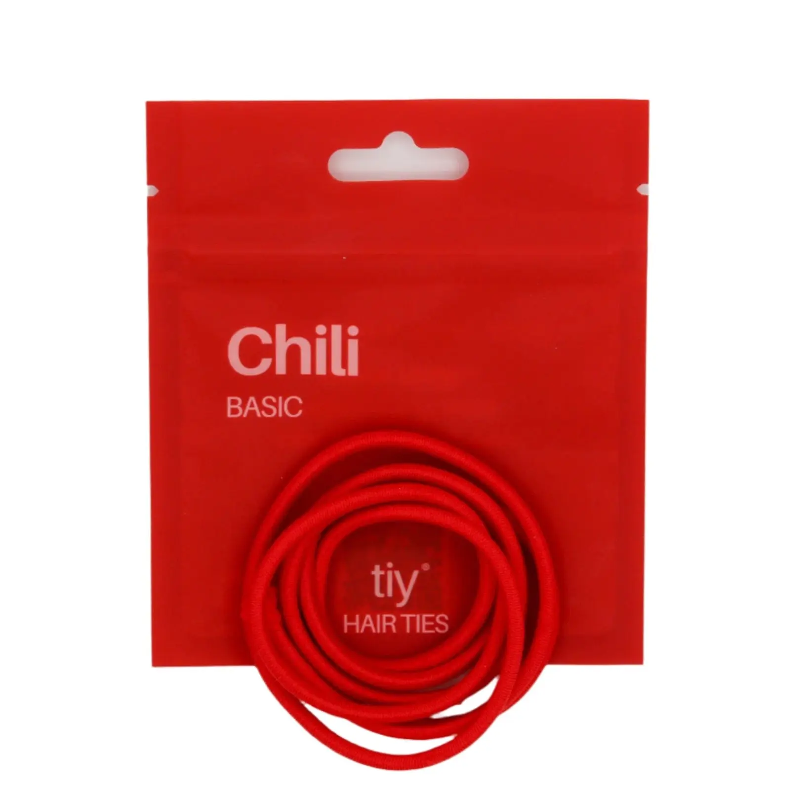 TIY Chili Basic Hair Tie - 34 Inches Red Customizable Hair Tie for Any Hair Type - 13x Stronger & 2x Stretchier Than Regular Hair Ties Red Hair Accessories Thick Hair Ties