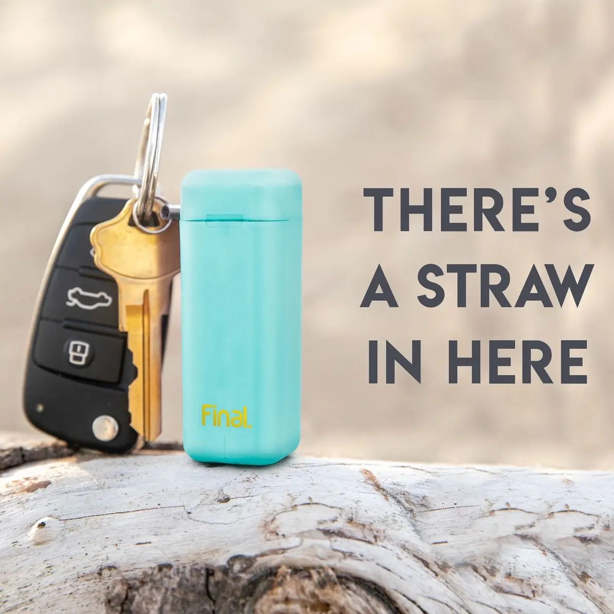 Final.Co reusable collapsible travel friendly straw