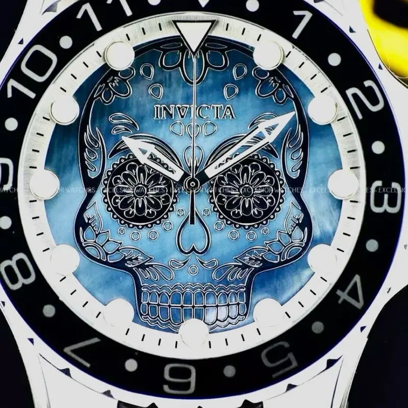 Brand New Men’s Invicta Watch - Skull Design Watch - 100% Authentic Invicta