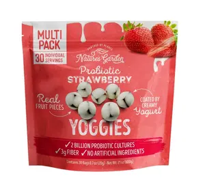 Nature's Garden, Probiotic Strawberry Yoggies, 0.7 oz, 30-count
