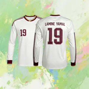 19# Lamine Yamal 2026 Spain Away Long-sleeved Soccer Jersey – Breathable