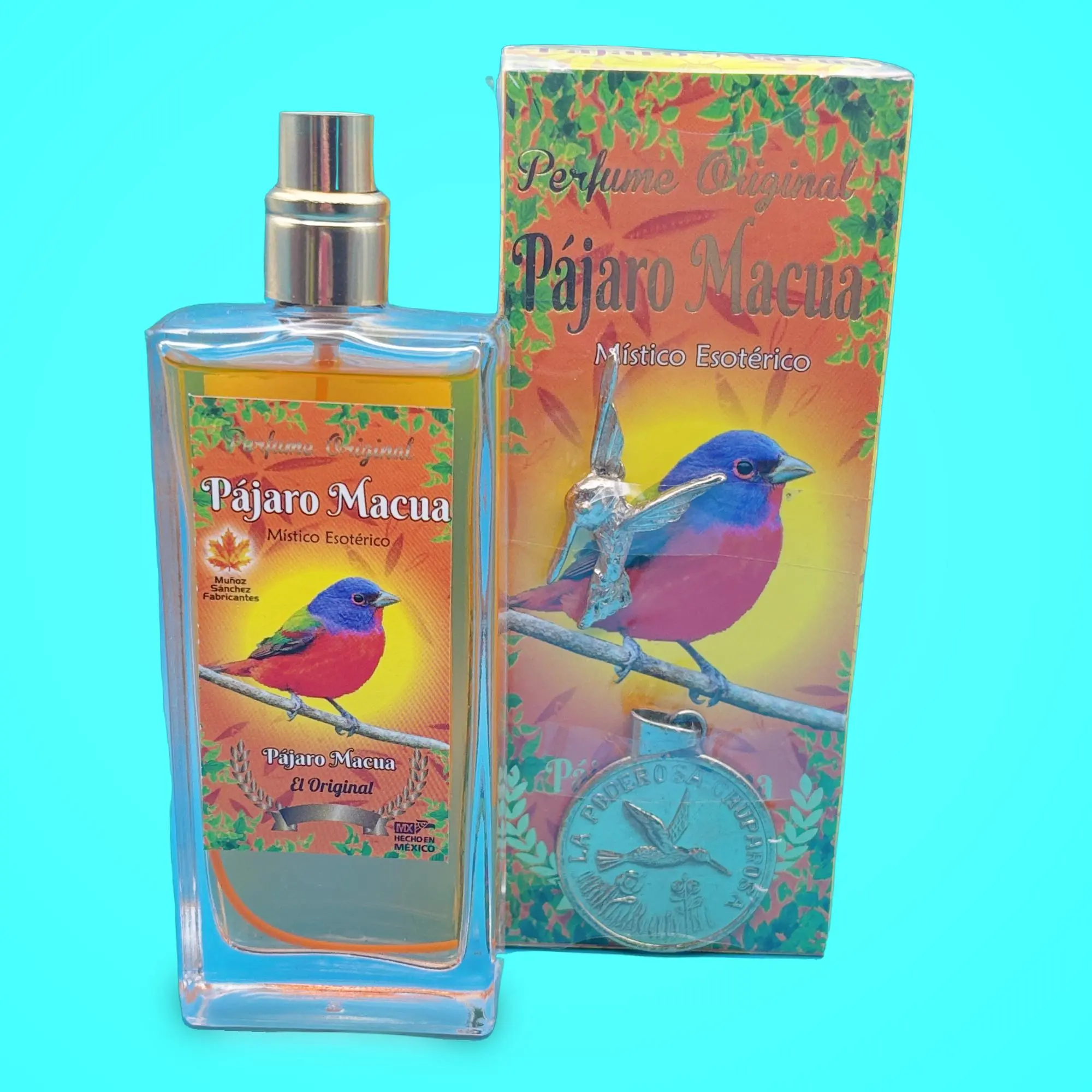 Pajaro Macua Unisex Cologne, Lucky Charm Amulet, Bird Magic Fragrance, Spray-On Beauty & Personal Care Product
