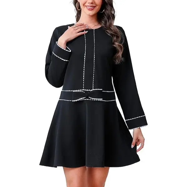 mini boots with dress Cowboy Boots & Pleats Halter Denim Mini Dress – Adeline