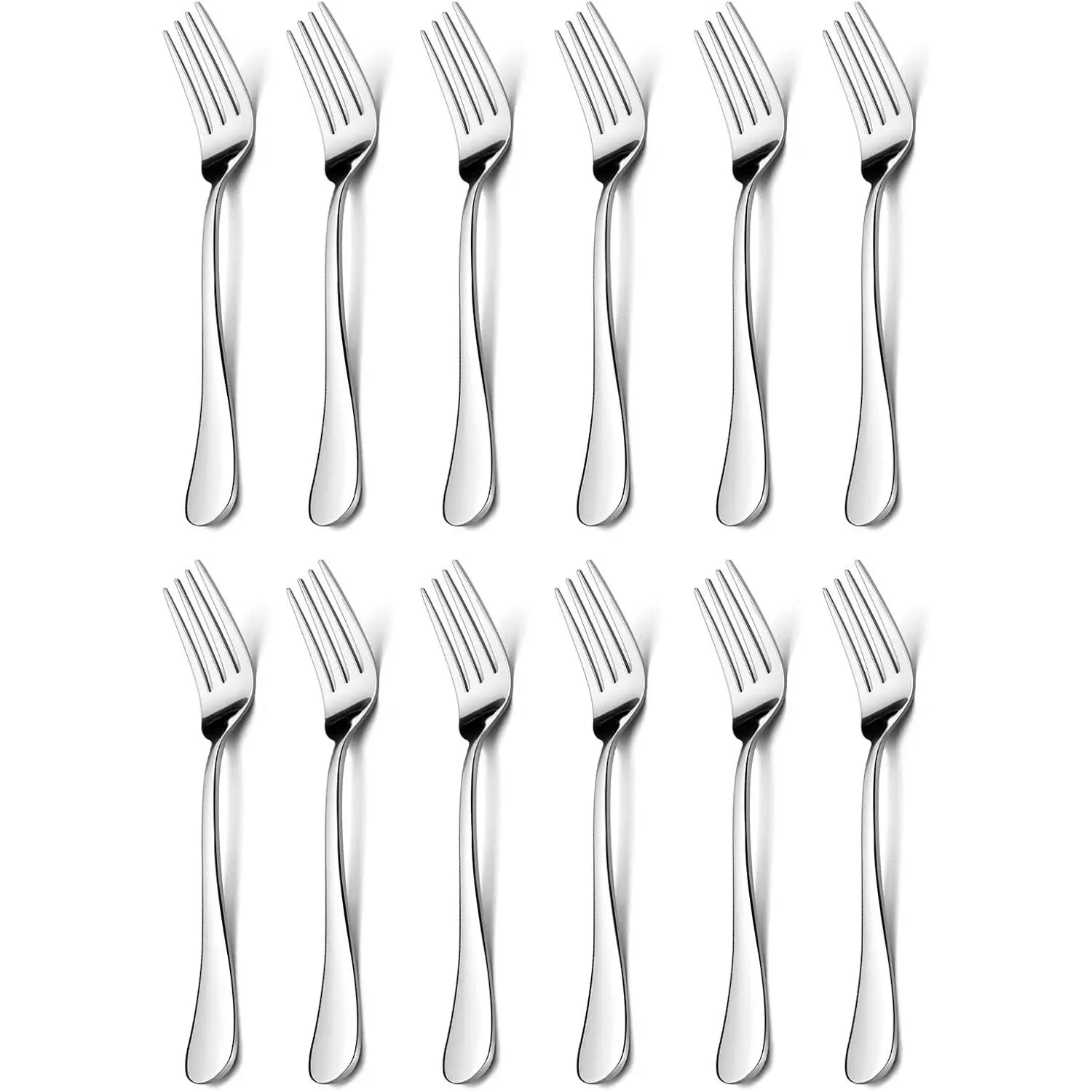 12-Pieces Salad Forks, Stainless Steel 6.7 Inches Small Dessert Fork