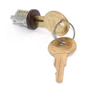 HD TLLP 400 104TA Lock Plugs - Statuary Bronze Keyed Alike- 104, Security Locks, Snap-In Type, Key Numbers, Lock Cylinder