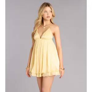 June Strappy Babydoll Mini Dress