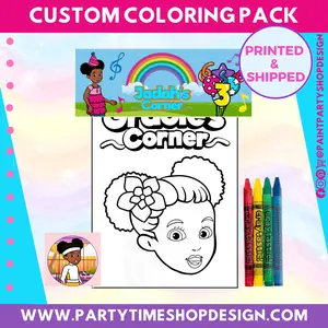 Gracie's Corner Inspired Custom Coloring Pack
