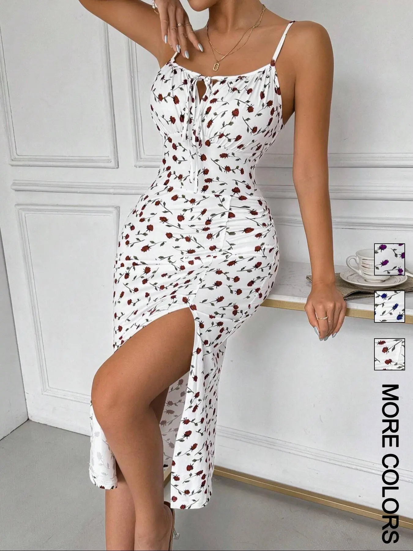 cami bodycon dress Cami Bodycon Maxi Dress main image 1