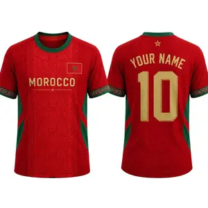 Morocooooooo Soccer Jersey, Custom Name & Number Shirt, Personalized Football Jersey for Men Women Youth Kids