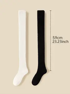 Women's Fuzzy Over-The-Knee Winter Socks, Soft Comfortable Long Knee-High Warm Socks, /, Ideal for Home Bed Sofa (fall/winter)
