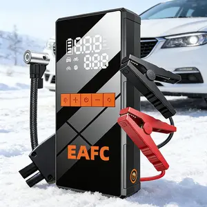Multi-Functional Four-In-One Car Emergency Start Power Bank, Air Compressor, 12V 1000a Peak Current, Smart Clamps, Fits 4.0L Gas & 2.0L Diesel Engines, Auto Accessories