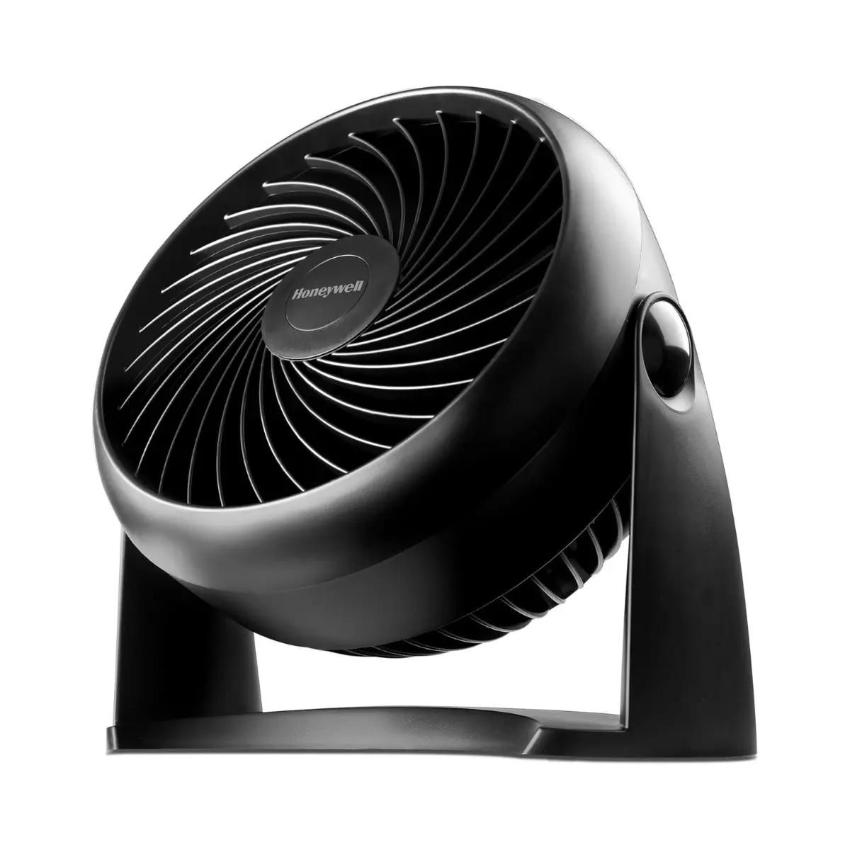 Honeywell TurboForce Air Circulator, Small Tabletop Fan, Quiet Personal Fan for Home or Office, 3 Speeds, 90 Degree Pivoting Head, Black, HT900