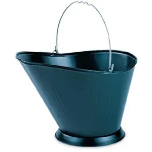 212 MAIN Fireplace Coal Hod - Black Hod-Shape Weatherproof Rodent-Proof Coal Storage Container, Home & Festive Decoration Supply, Decoration Items